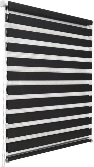 Sol Royal SolDecor DL2 Doppelrollo Day & Night aus Polyester, Schwarz, B: 130 cm, H: 150 cm - Bild 1