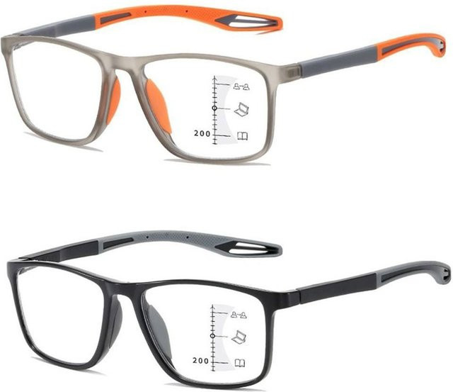 Qutzzmnd Lesebrille, Tr90, Vollrand, rechteckig, Unisex, Anti-Blaulicht - Bild 1