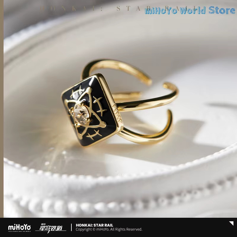 MiHoYo Anaxagoras Ring, Honkai Star Rail, Gold, Metall, Kristall - Bild 5
