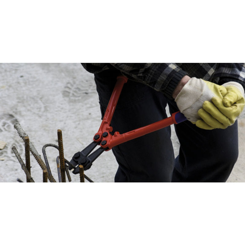 Knipex Bolzenschneider aus Chrom-Vanadium-Stahl in Blau/Rot mit Mehrkomponenten-Hüllen - Bild 2