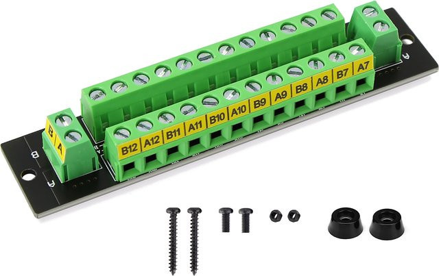 Evemodel Stromverteilungsplatine PCB014 in Grün mit 10A, 2 Eingängen und 2 x 12 Ausgängen für DC/AC-Spannungssteuerung - Bild 1