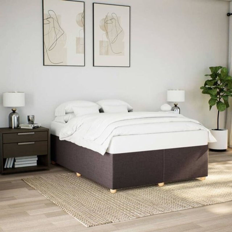 Polsterbett Vidaxl in Braun aus Stoff und Holzwerkstoff, B/T: 160 x 200 cm - Bild 1