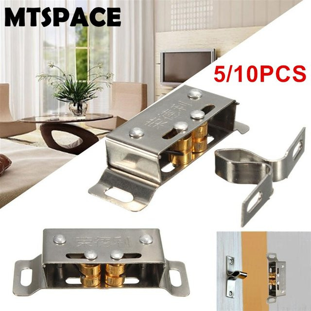 Mtspace Fangstopper aus Edelstahl für Schrank und Küchentüren in Silber - Bild 1