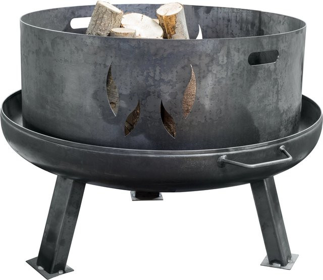 SIENA GARDEN Feuerschalenaufsatz aus Stahl in Anthrazit, Durchmesser: 53 cm, Höhe: 34 cm - Bild 1