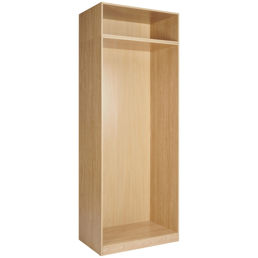 Based Kleiderschrankkorpus in Eichefarben, B/T/H: 91,1 x 56,5 x 210 cm - Bild 2