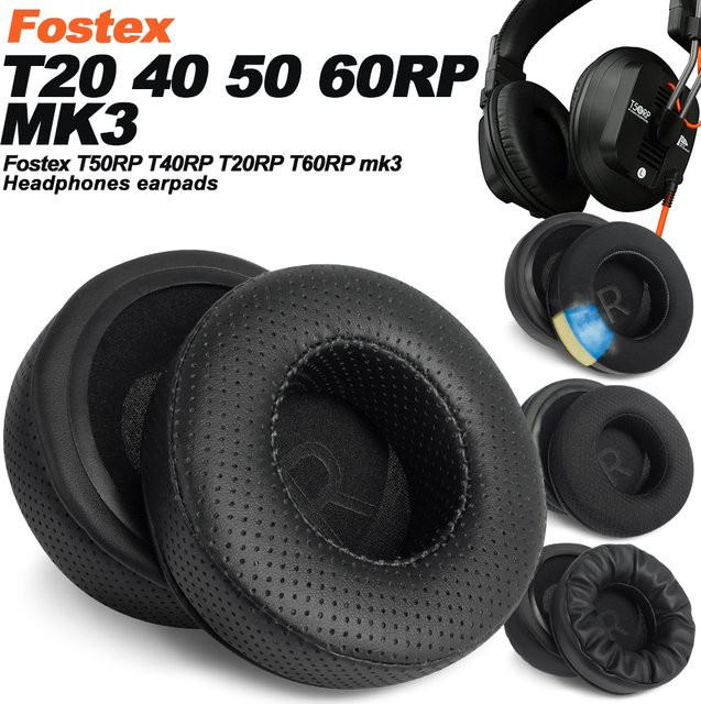 Fostex Ersatz-Ohrpolster aus Meshcloth und Memory Foam für T50RP T40RP T20RP mk3 T60RP in Schwarz - Bild 1