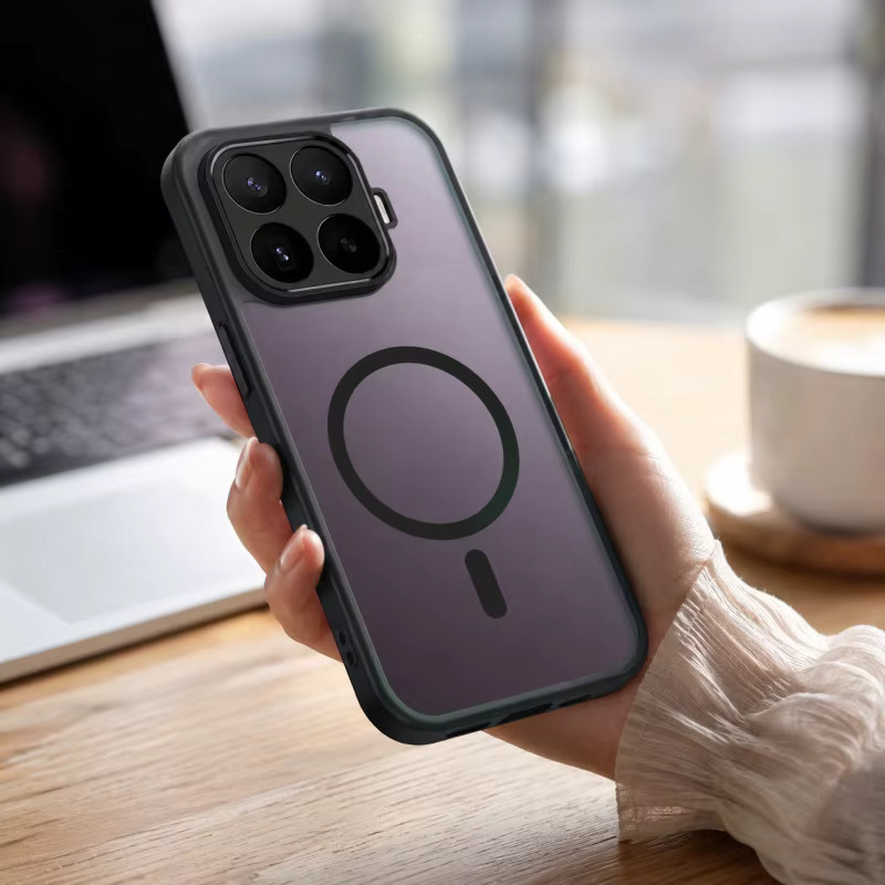 Xiaomi Handyhülle Transparent Matt mit Magnetisch Kabellosem Laden und Linsenschutz für Xiaomi 17T Pro 17T 15T Pro 15T - Bild 6
