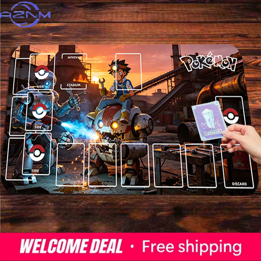 Ash & Mechanical Pokemon Factory TCG Spielmatte Gaming-Mauspad multicolour - Bild 2