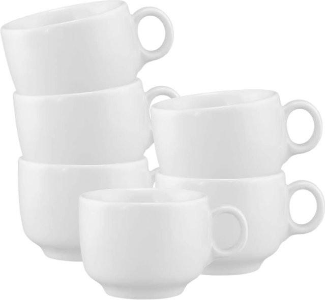 Seltmann Weiden Espressotassen Sento Home mit Henkel, Weiß, 6er Set, 80 ml - Bild 1