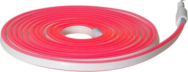 Eglo LED-Leuchtband Flatneonled in Rot, Länge: 500 cm, IP44 für Innen- und Außenbereich - Bild 1