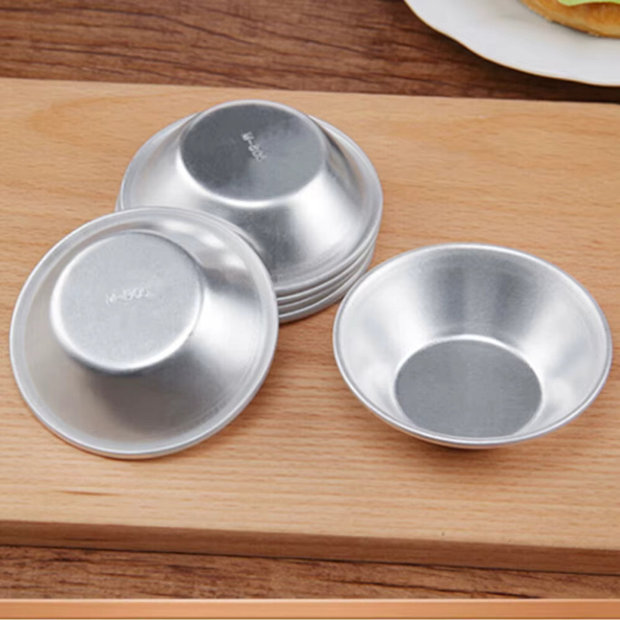 10er Set LEENKEA Backformen aus Aluminiumlegierung in Silber für Eier, Torten, Cookies und Mooncakes - Bild 4