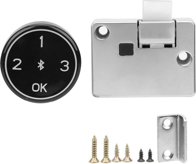 GoolRC Passwort Schrankschloss in Grau und Silber mit USB-Anschluss und langer Standby-Zeit für Heimsicherheit und Diebstahlschutz - Bild 1
