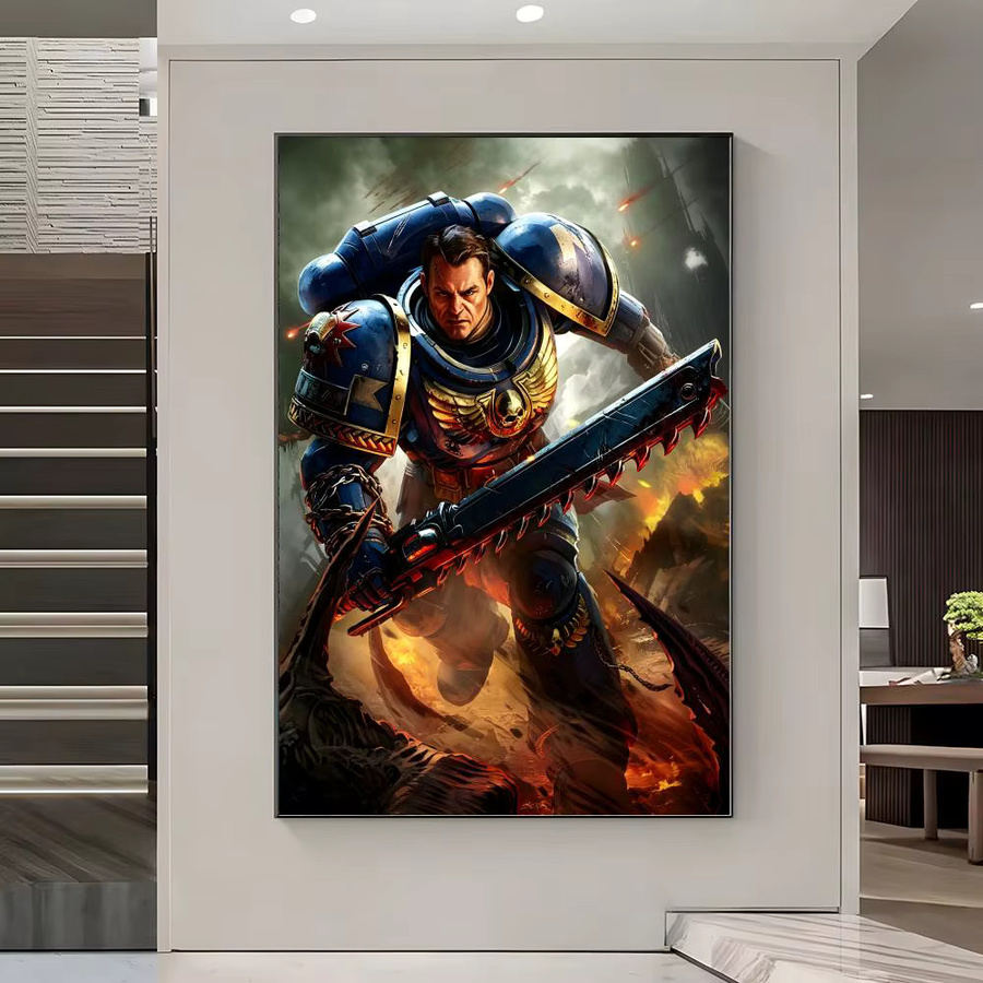 Beast Kingdom Game B-WarhaMmerES Poster, abstrakte Illustration als moderne Wandkunst in Weiss und Multicolour - Bild 2