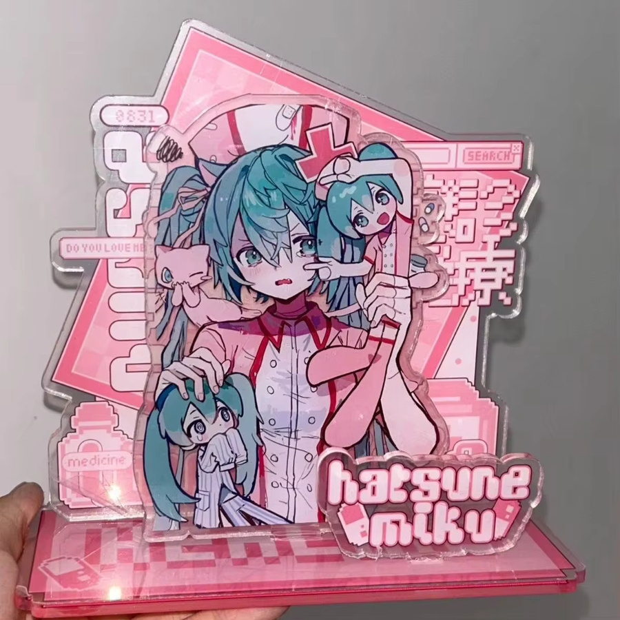 Bandai Hatsune Miku Acryl-Standfigur, 2-teiliges Set, Zubehör - Bild 2
