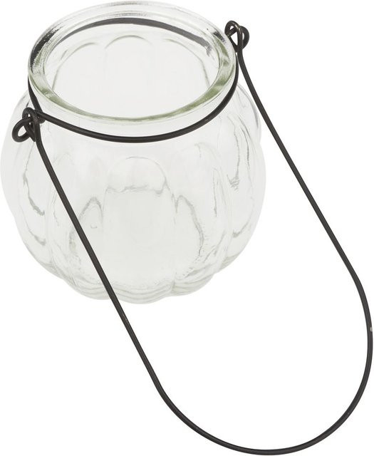 VBS Glas-Windlicht mit Bügel, transparent, für Teelicht - Bild 1