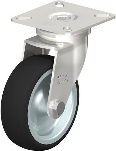 Blickle LPXA-PATH 75G Lenkrolle aus Edelstahl und Kunststoff, Farbe: Grau, Rad-Durchmesser: 75 mm, Tragfähigkeit: 75 kg - Bild 1