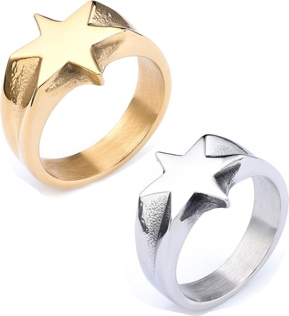 SAIYE Ring Sechspunkt Stern, Edelstahl, Herren - Bild 1