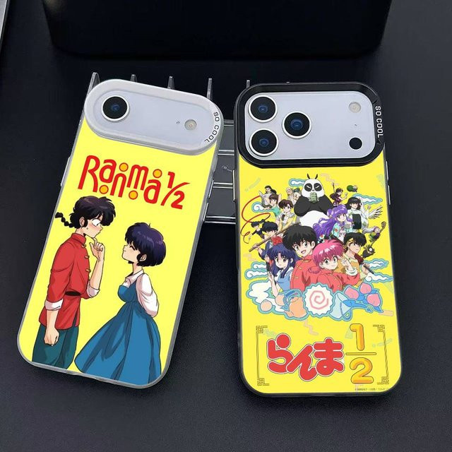 Ranma 1/2 Cartoon Handyhülle für Apple iPhone 12 13 14 15 16 17 Pro Max Plus in Multicolour mit Protect Plating Design - Bild 1