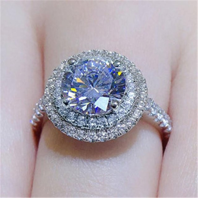 YIRAN Jewelry Ring, 925 Silber, Zirkonia, Damen - Bild 1
