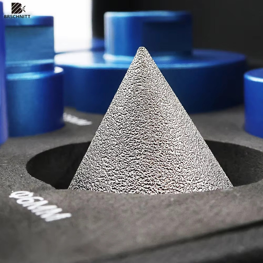 BRSCHNITT Diamantbohrer Set mit Fasenfräser und 125mm Trennscheiben für Fliesen, Granit, Marmor und Stein in Blau - Bild 6