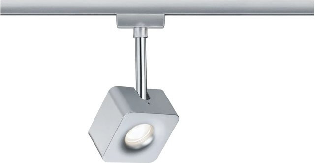 Paulmann URail Cube LED Spot Hochvolt-Schienensystem-Leuchte, 8W, Chrom matt, dimmbar - Bild 1