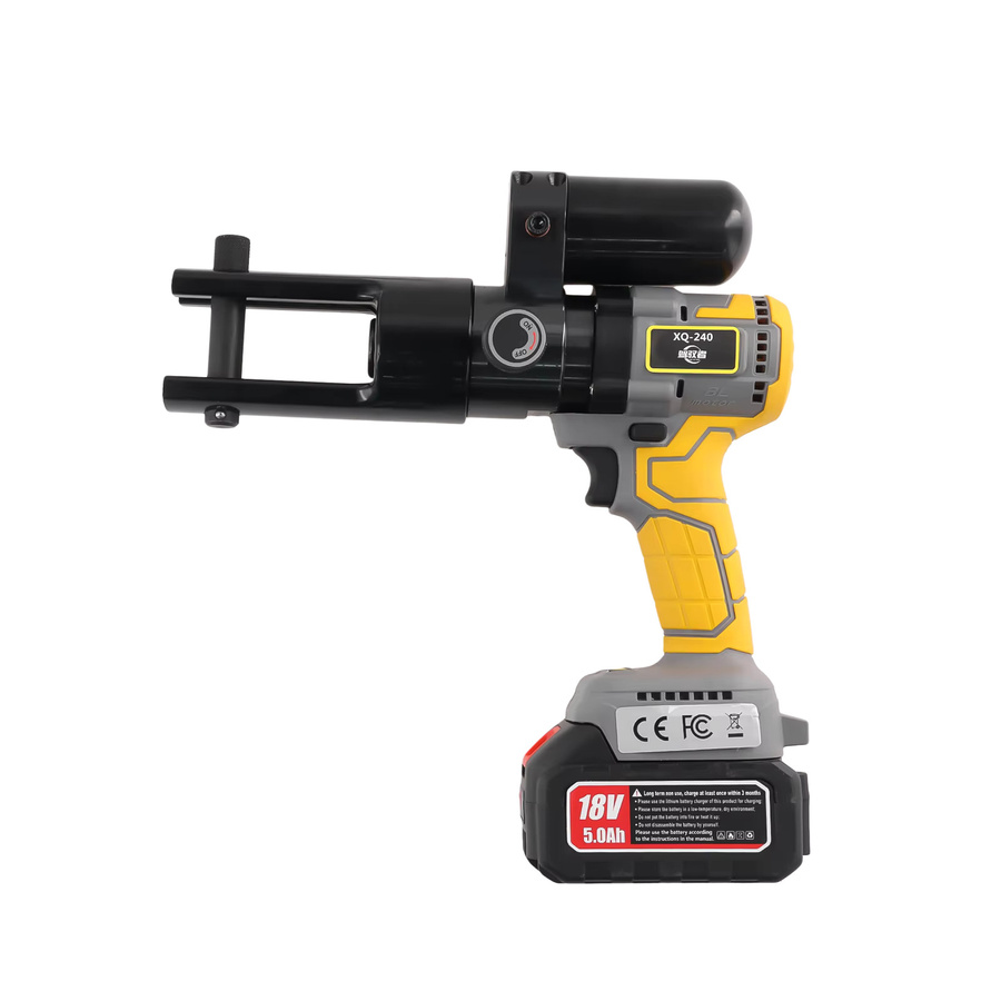 Podofo EZ-240 Elektrische Hydraulikzange mit wiederaufladbarer Lithium-Batterie als Crimpwerkzeug für Kupfer- und Aluminium-Kabelendstücke - Bild 7