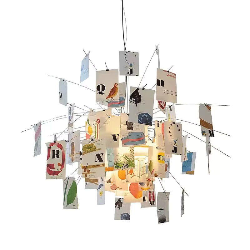 SANDYHA Französischer Kunst-LED-Kronleuchter in Silber mit weißem Licht für Wohnzimmer und Schlafzimmer - Bild 3