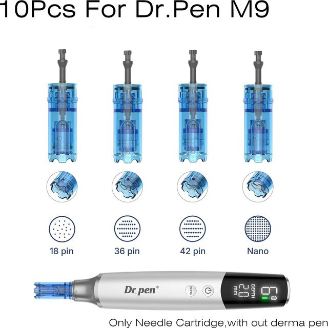 Dr. Pen Microneedling Derma-Pen-Kartuschen, 10 Stück, Unisex - Bild 1