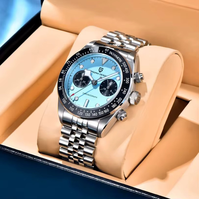 PAGANI DESIGN Chronograph, Quarz, Edelstahl, Saphirglas, Herren - Bild 4