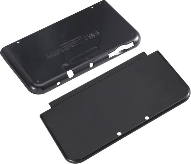 Nintendo New 3DS XL Ersatzgehäuse Set in Schwarz mit Front- und Rückplatten sowie oberen und unteren Gehäuseabdeckungen - Bild 1