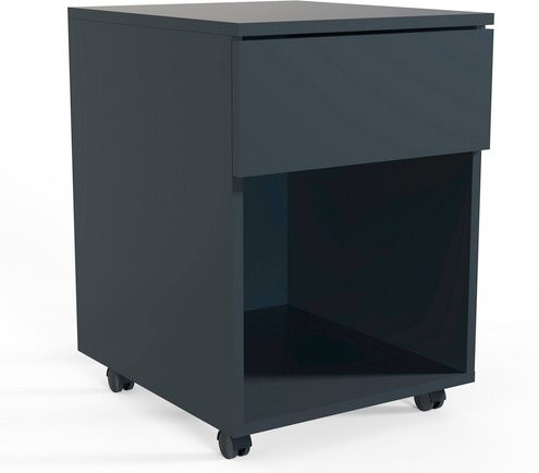 VCM Rollcontainer Dalosa mit 1 Schublade und Fach, Anthrazit/Grau, B: 39 cm, T: 45 cm, H: 55 cm - Bild 1