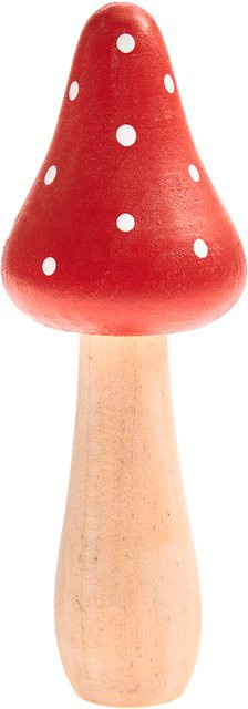 Rico Design Fliegenpilz aus Holz in Rot für die Tischdekoration - Bild 1