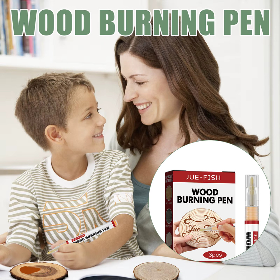 Holzverbrennungsstift Set für DIY-Holzarbeiten in Weiß - Bild 4