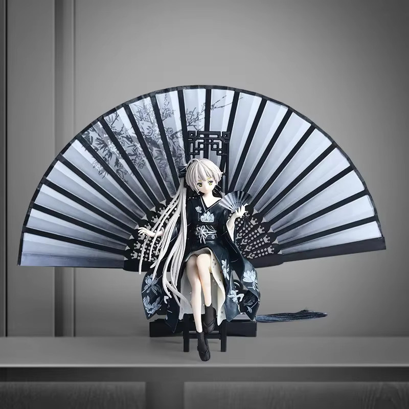 Bandai Edge of The Sky Dome Sister Spring Hino Dome und Wind Dome Language Kimono Fan, zweidimensionales Modell, Kunststoff - Bild 2