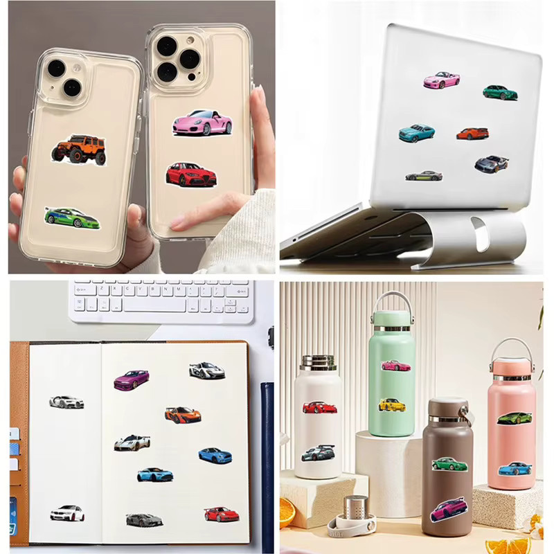 100 Stück Auto-Doodle-Aufkleber aus wasserfestem Vinyl in Multicolour für Notebook, Laptop, Handyhülle und Gepäck - Bild 3