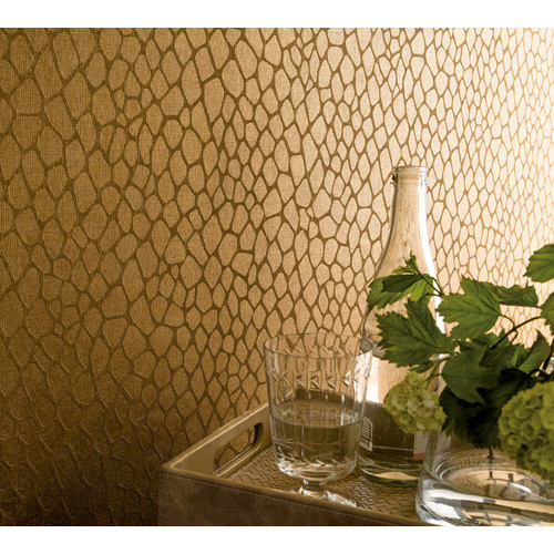Marburg Vliestapete Illustration in Gold mit abstraktem Design - Bild 1