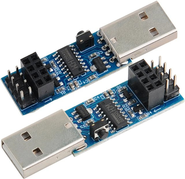 wishiot USB zu ESP8266 ESP-01 ESP-01S WiFi Programmierer Downloader mit Auto-Download Schaltung und RESET, Blau - Bild 1