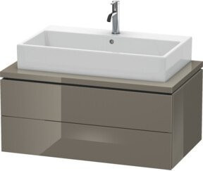 Duravit Waschtischunterschrank L-Cube in Hochglanz Weiß mit 2 Schubladen, B: 92 cm, T: 54,7 cm, H: 40 cm - Bild 1