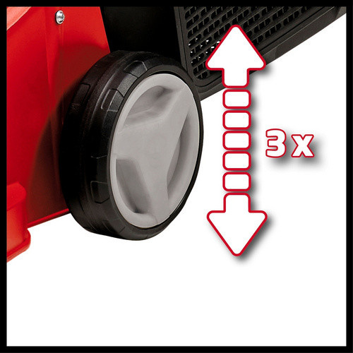 Einhell Elektro-Rasenmäher GC-EM 1032 in Rot mit 32 cm Schnittbreite und 30 l Grasfangbox - Bild 2