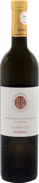 Krauthaker Weinkellerei Krauthaker Weißwein Welschriesling 2025, Kroatien, trocken, 0,75 l - Bild 1