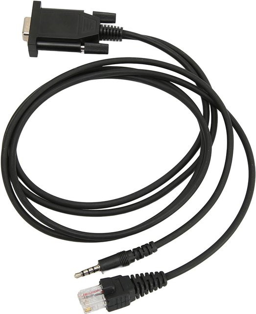 DIYelecs 2 in 1 Programmierkabel mit 8 Pin und RJ 45 für Yaesu VX2200 5R 160 180 und FT in Schwarz - Bild 1