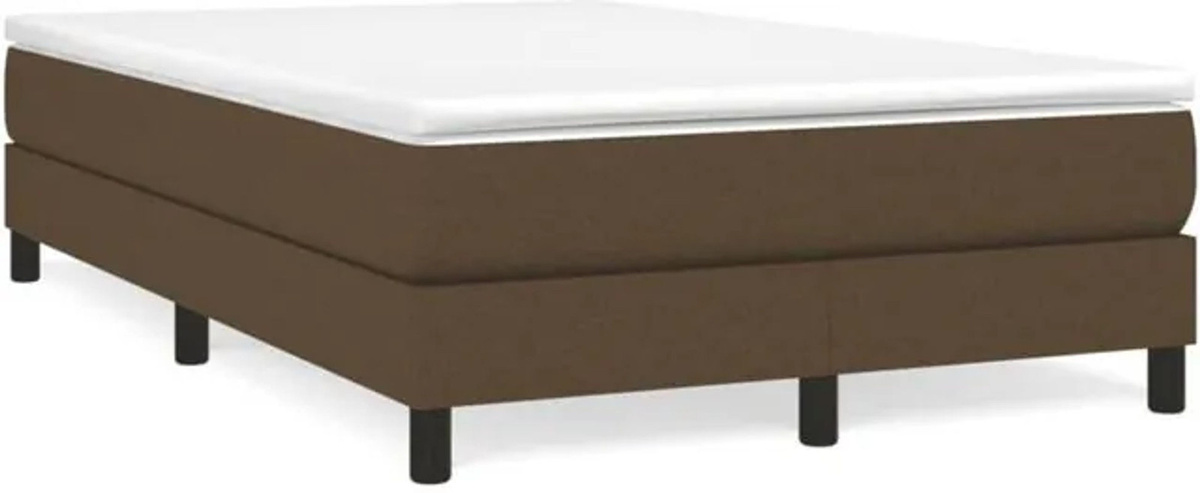 Vidaxl Boxspringbett mit Matratze aus Stoff in Braun, B/T/H: 190 x 120 x 25 cm - Bild 1