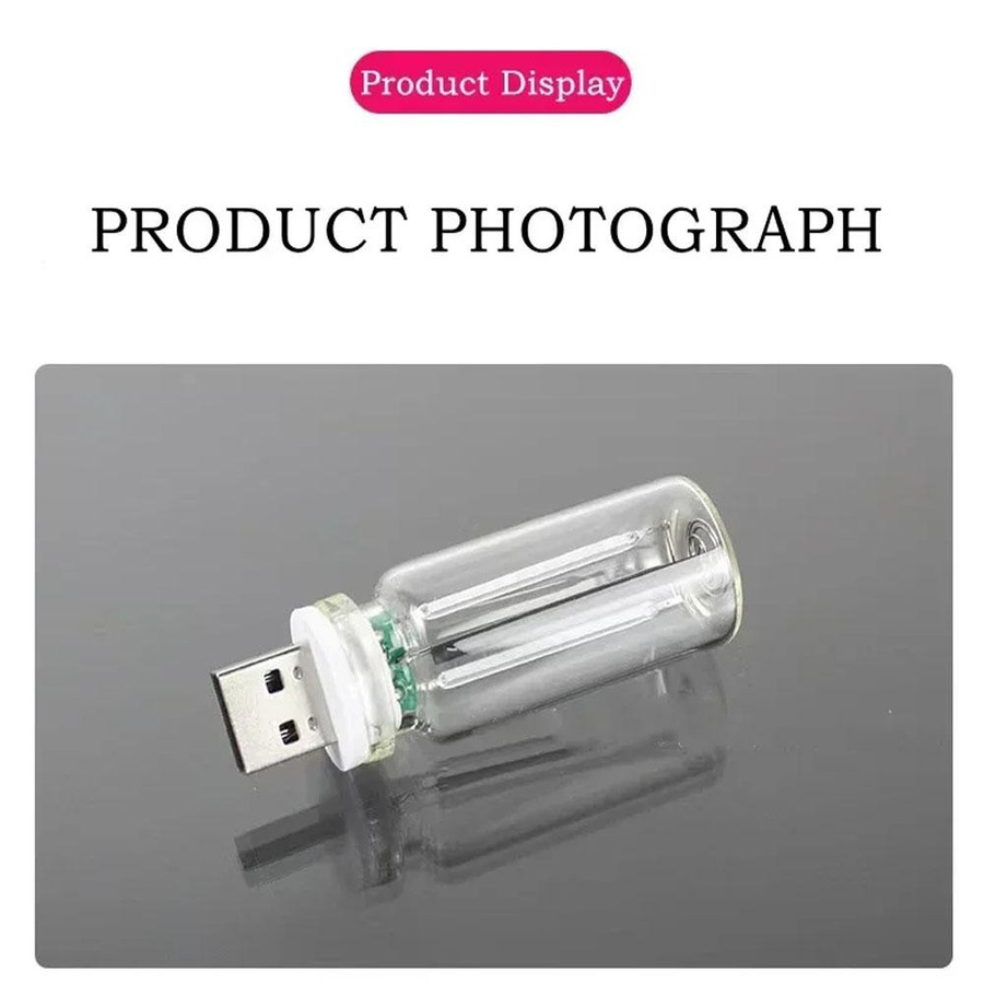 USB Nachtlicht mit LED Filament im Retro Edison Stil, dimmbar per Touch, bunt RGB, Glas, GuangZhouZhenqin - Bild 6