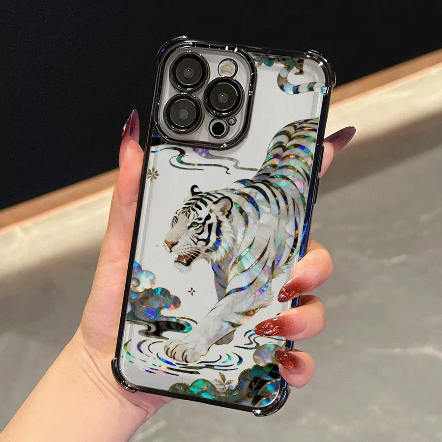 Kreative Tiger-Drachen Handyhülle für Apple iPhone in Multicolor - Bild 3