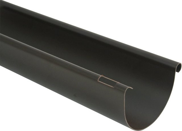 Marley Dachrinne RG 100 Halbrunde Form Braun 2 m - Bild 1