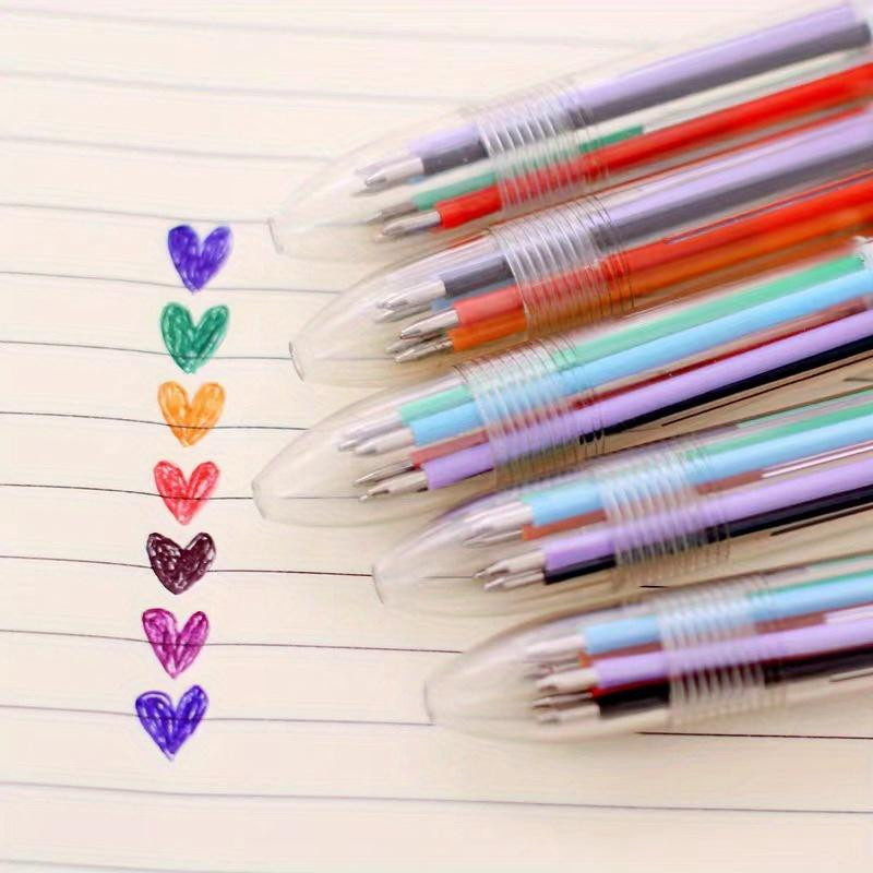20 Stück bunte Kugelschreiber mit Rundspitze für Schule und Studium, 6 Farben, glatte Rollerball Marker - Bild 2