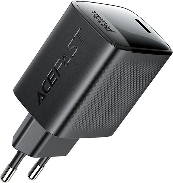 Acefast A112 Netzladegerät mit 45W und 3A, 1 x USB-C, Schwarz - Bild 1