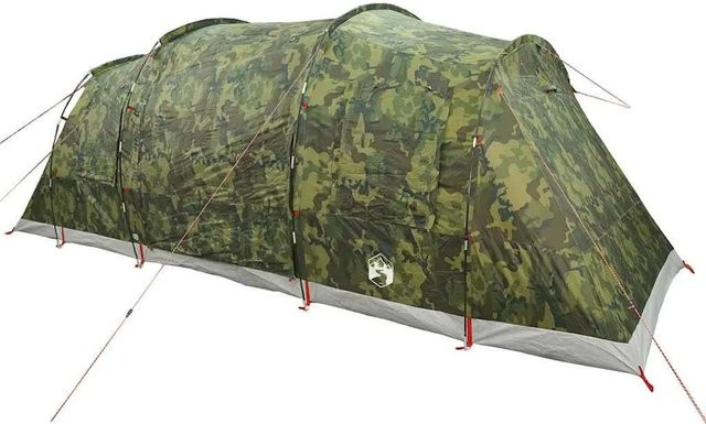 vidaXL Tunnel-Familienzelt für 6 Personen in Camouflage, wasserdicht - Bild 1
