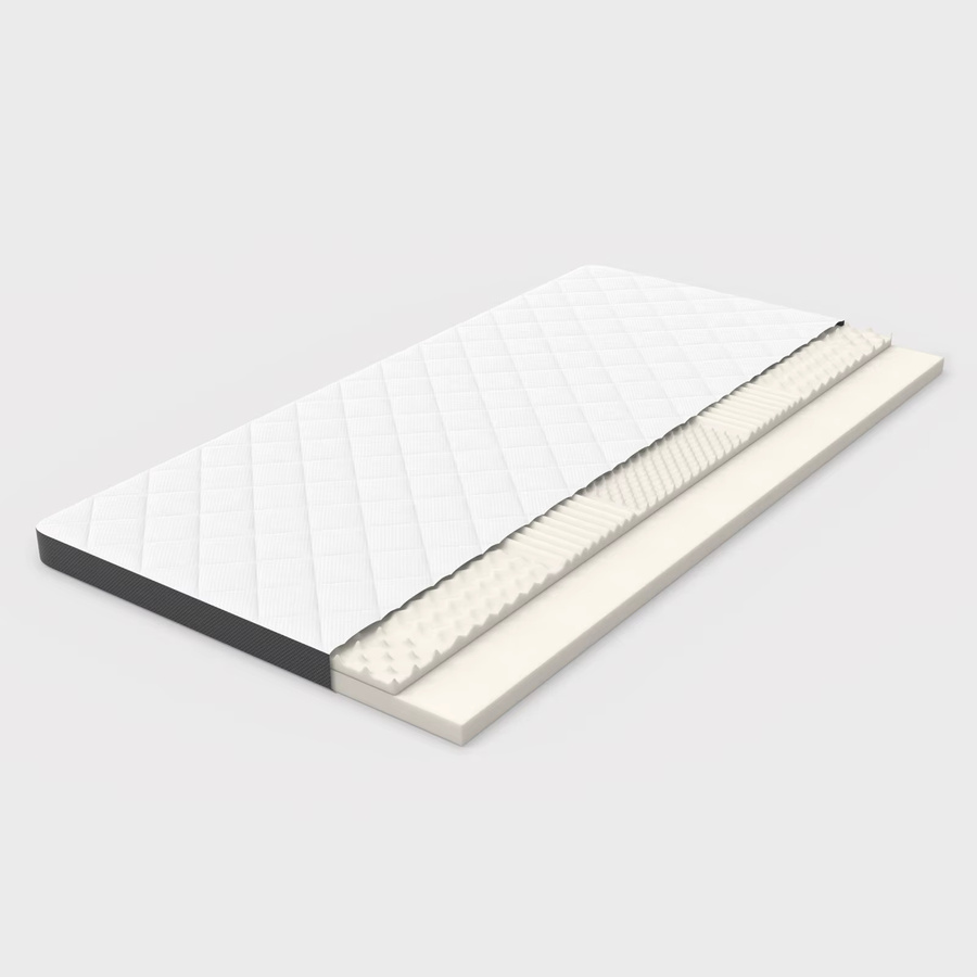Rosahqnda Matratze H3 mit sieben Zonen-Prägerschaum, mittlere Festigkeit, Öko-Tex Standard 100, Farbe: Weiß, B/T/H: 180 x 200 x 7 cm - Bild 2