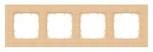 Siemens Schalterprogramm Delta Holz 4fach Rahmen in Braun 5TG11044 - Bild 1